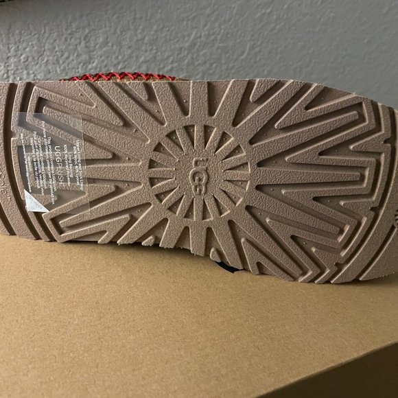 UGG Tazz Maxi Tasman Slippers Chestnut Sz 7 NWT - Picture 6 of 10